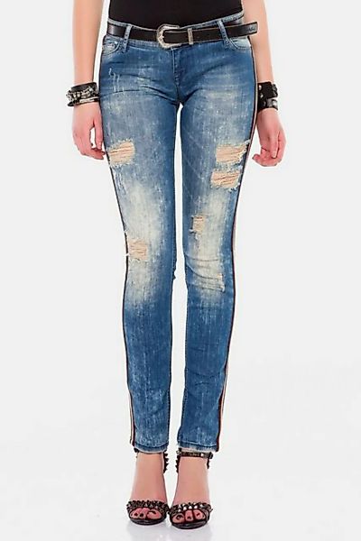 Cipo & Baxx Destroyed-Jeans "Jeans", mit Glitzer-Streifen, WD-369 günstig online kaufen