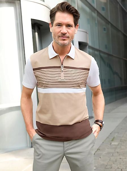 Marco Donati Poloshirt "Kurzarm-Poloshirt" günstig online kaufen
