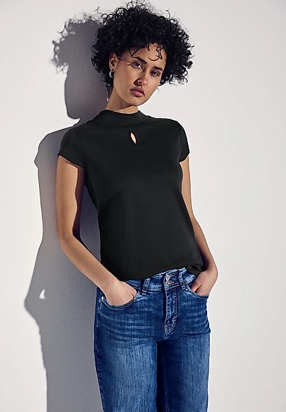 STREET ONE T-Shirt, mit dezentem Cut-Out günstig online kaufen