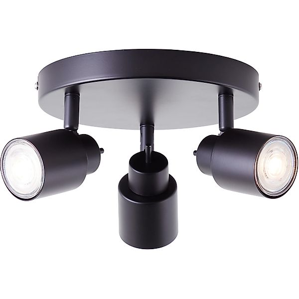 Brilliant LED-Spotrondell Andres 3-flammig Schwarz matt günstig online kaufen