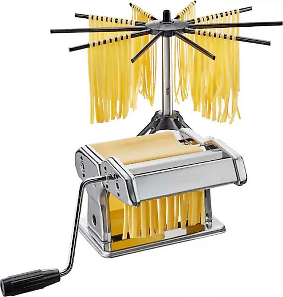 GEFU 2-tlg. Nudelmaschinen Set mit Pastamaschine und Pastatrockner silber günstig online kaufen