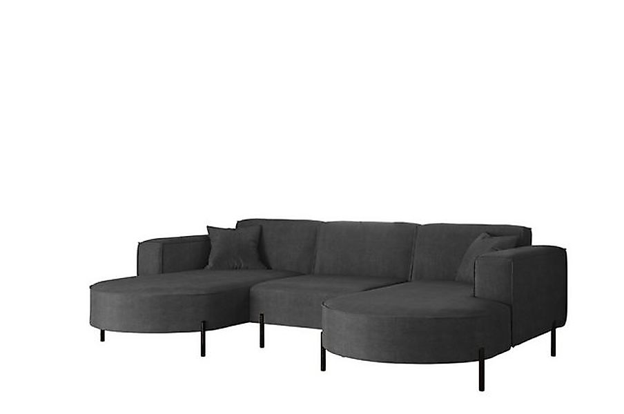Kaiser Möbel Ecksofa Sofa Designer Modena U Rein stoff Noel, Quelle und Pos günstig online kaufen