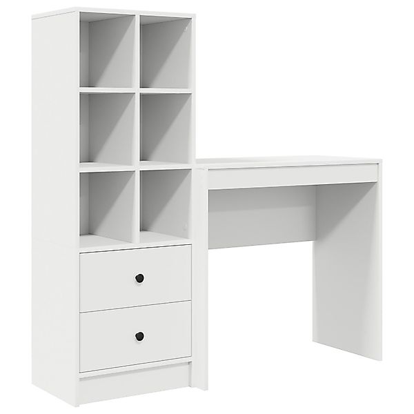 vidaXL Sideboard Schreibtisch mit Stauraum Weiß günstig online kaufen