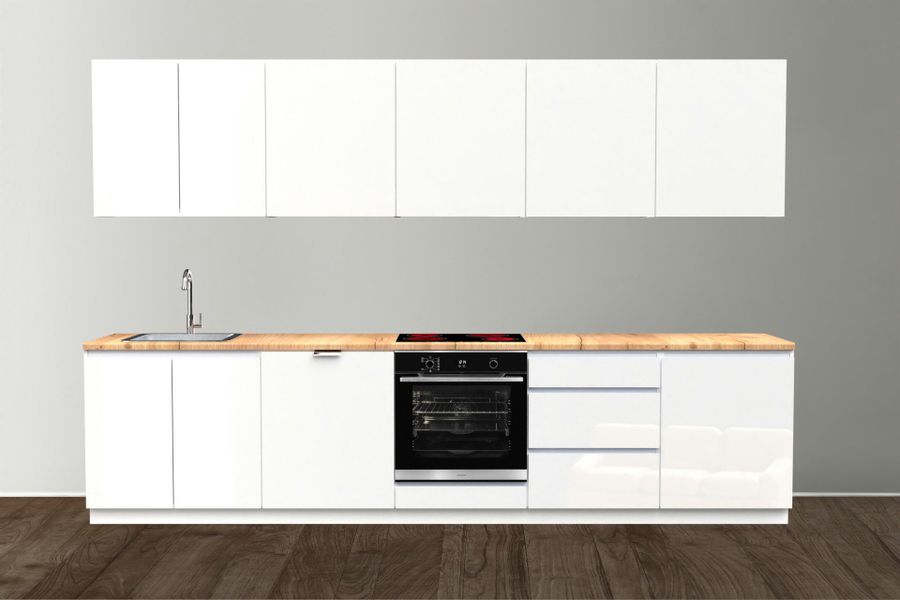 OMILI Küchenzeile OMEGA Grifflose (Breite 320cm), günstig online kaufen