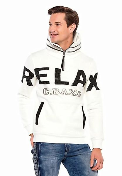 Cipo & Baxx Sweatshirt (1-tlg) mit hohem Kragen günstig online kaufen