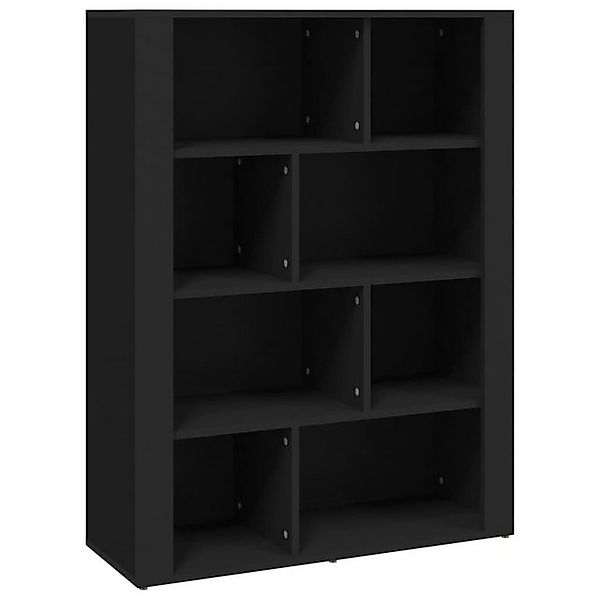 vidaXL Bücherregal Regal Bücherregal Schwarz 80x30x106 cm Spanplatte Kommod günstig online kaufen