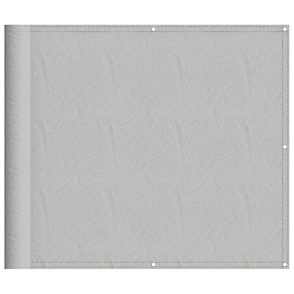 vidaXL Balkon-Sichtschutz Hellgrau 90x700 cm 100 % Polyester Oxford 4000011 günstig online kaufen
