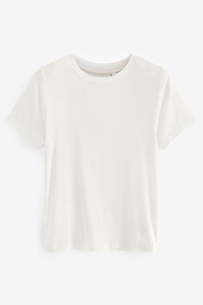 Next T-Shirt Superweiches, geripptes T-Shirt aus günstig online kaufen
