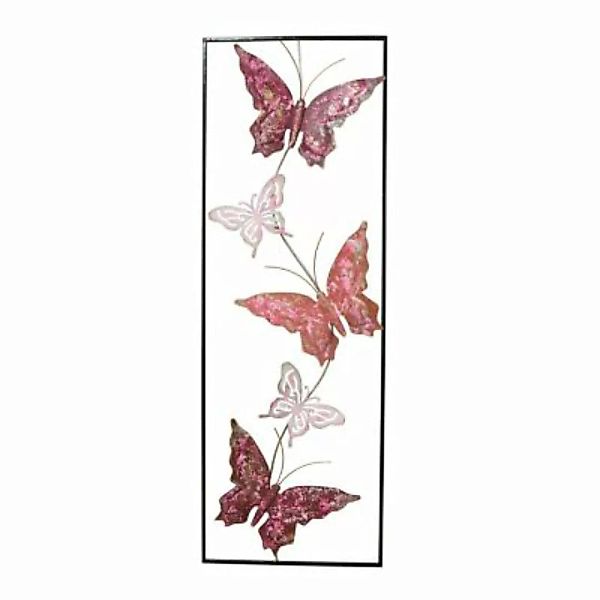 NTK-Collection Wanddeko Silhouette Schmetterling schwarz/pink günstig online kaufen