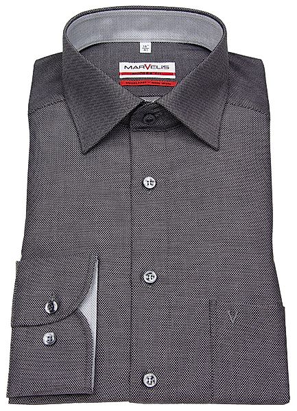 MARVELIS Businesshemd Modern Fit leicht tailliert günstig online kaufen