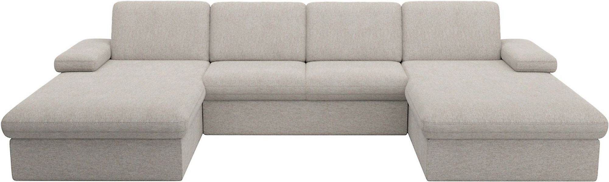 sit&more Wohnlandschaft "Moreno U-Form, B: 309 cm" mit Armteilverstellung, günstig online kaufen