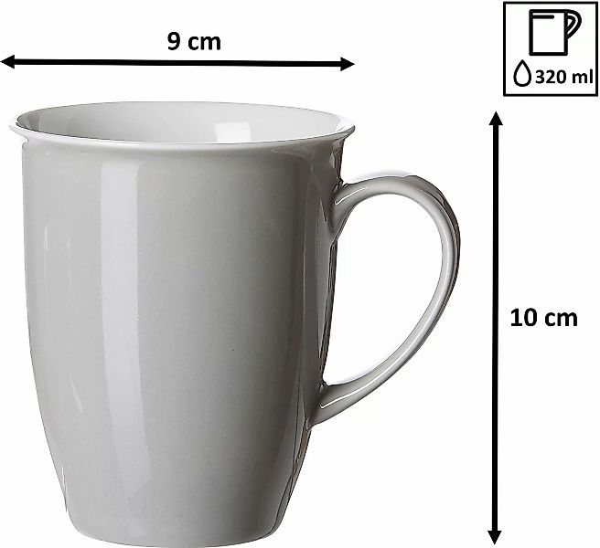 Ritzenhoff & Breker Doppio Kaffeebecher 320 ml 4er Set Indigo Blau günstig online kaufen