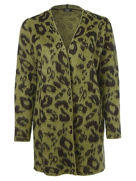 FRAPP Strickjacke Modische Strickjacke mit Animalprint mit Animal-Print günstig online kaufen