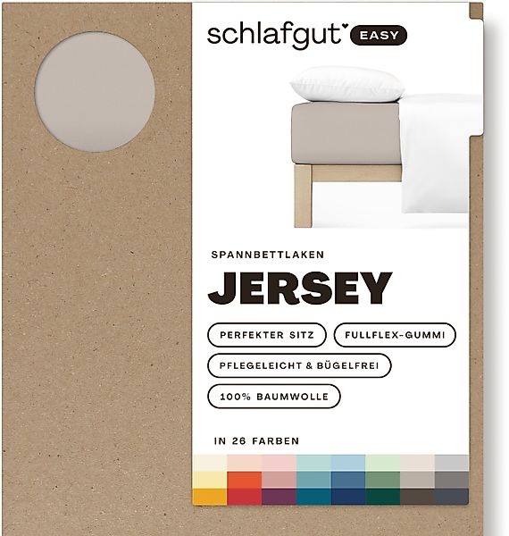 Schlafgut Spannbettlaken EASY aus 100% Baumwolle, günstig online kaufen