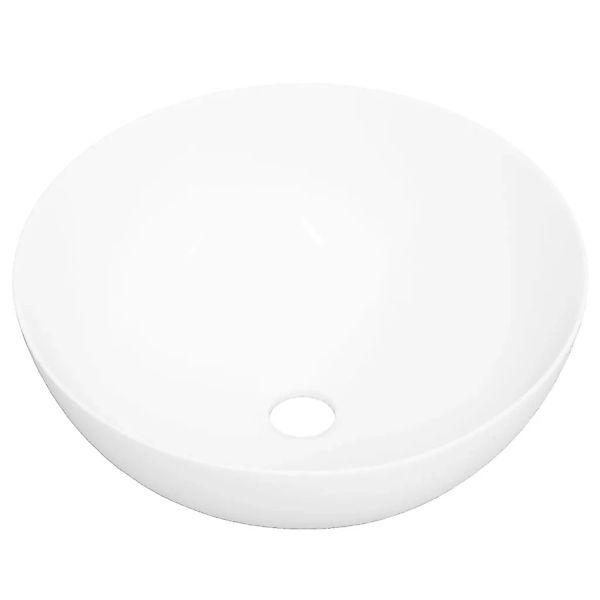 vidaXL Waschbecken Weiß 36x15 cm Keramik Rund 153343 günstig online kaufen