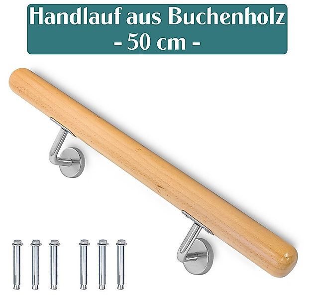 V2Aox Handlauf Buche Holz Handlauf Treppengeländer Wandhandlauf Treppe 50 - günstig online kaufen