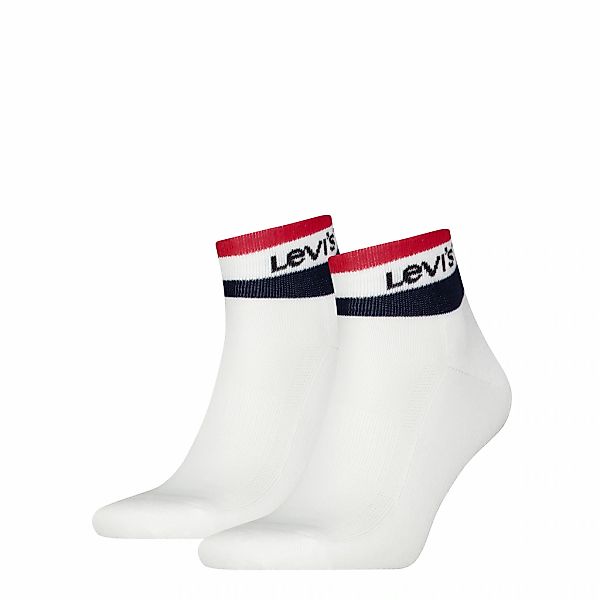 Levis Kurzsocken "LEVIS MID CUT SPORT STRIPE" 2 Paar, mit gepolsterter Sohl günstig online kaufen