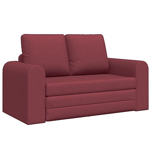 vidaXL Sofa Boden Schlafsofa 2-in-1 Weinrot 148x71x83 cm Stoff, 1 Teile günstig online kaufen