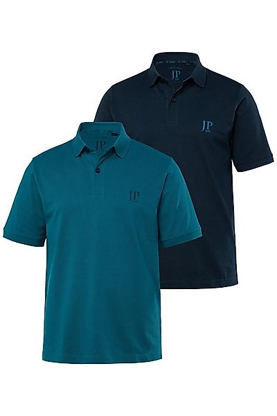 JP1880 Poloshirt Poloshirts Basic 2er-Pack Piqué gekämmte Baumwolle (2-tlg) günstig online kaufen