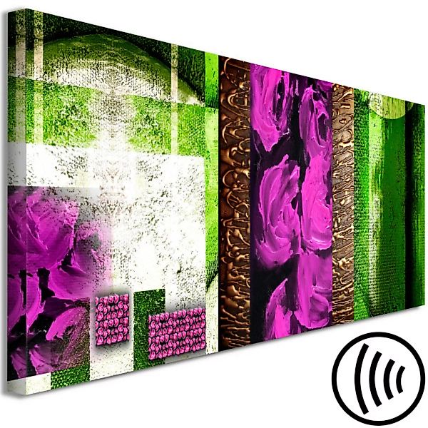 Bild auf Leinwand Abstraction With Roses (1 Part) Narrow XXL günstig online kaufen