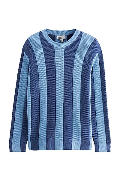 Next Rundhalspullover EDIT Gestreifter Regular Fit günstig online kaufen