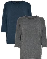 ONLY 3/4 Arm-Pullover (Set, 2er-Pack) Locker günstig online kaufen