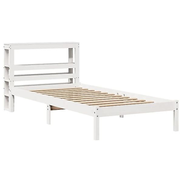 vidaXL Massivholzbett ohne Matratze Weiß 90x190 cm Kiefernholz 3305709 günstig online kaufen
