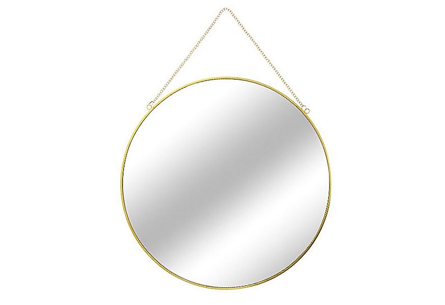 Mojawo Spiegel Wandspiegel Hängespiegel Spiegel Badspiegel rund Gold mit Ke günstig online kaufen