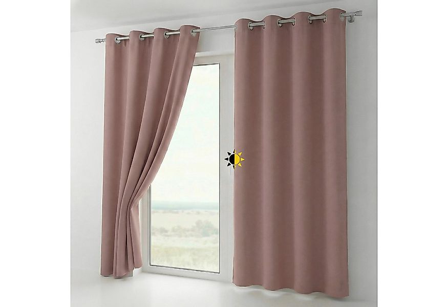 Beautex Verdunkelungsvorhang Verdunkelungsgardine Ösen Vorhang blickdicht a günstig online kaufen