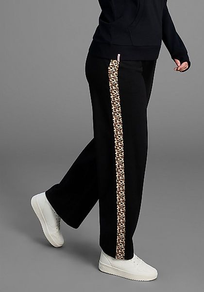 KangaROOS Jogginghose mit weitem Bein und Streifen im Leo-Print, große Größ günstig online kaufen