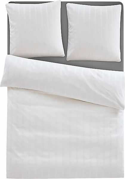 LeGer Home by Lena Gercke Bettwäsche "Leonore" 2 Stk. tlg. Mako-Satin Strei günstig online kaufen