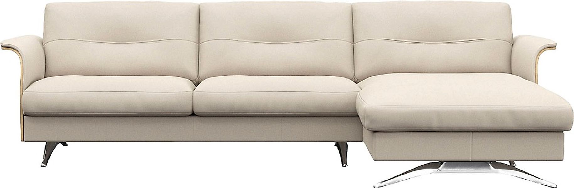 FLEXLUX Ecksofa "Glow, super bequem durch hochwertigem Sitzaufbau mit Feder günstig online kaufen