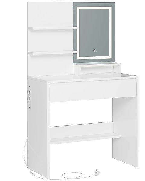 MSMASK Schminktisch mit Spiegel, LED-Beleuchtung,Schublade mit günstig online kaufen