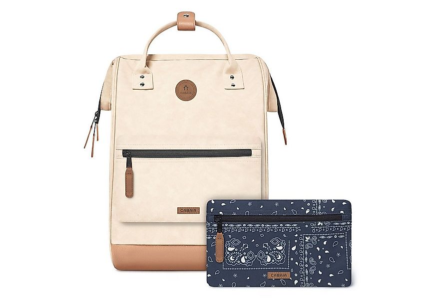 CABAIA Rucksack Vegan Nubuck Backpack (Set, 3-tlg) günstig online kaufen