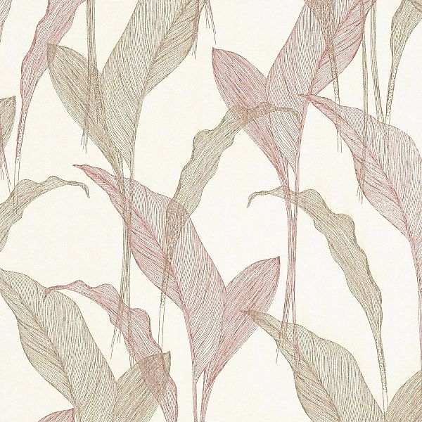 Bricoflor Blätter Tapete Gezeichnet Moderne Vliestapete mit Mais Blättern f günstig online kaufen