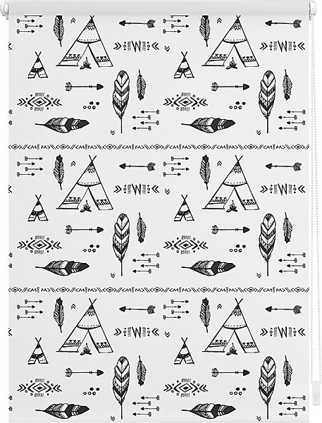 LICHTBLICK ORIGINAL Seitenzugrollo »Klemmfix Digital Tipi«, verdunkelnd, en günstig online kaufen