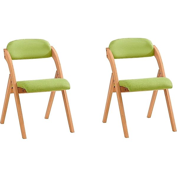 SoBuy 2er Set Esszimmerstuhl Klappstuhl Küchenstuhl Polsterstuhl mit Lehne günstig online kaufen