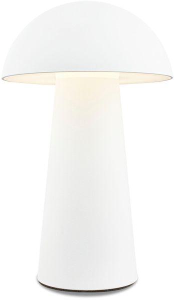 LED-Akku-Tischleuchte Fungo Mini, weiß, Touch, Kunststoff günstig online kaufen