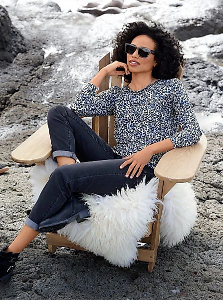 heine Langarmshirt "Druck-Shirt" 1 Stk. günstig online kaufen