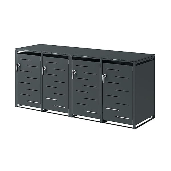 STEELSØN Mülltonnenbox Diorus, aus verzinktem Stahl, günstig online kaufen