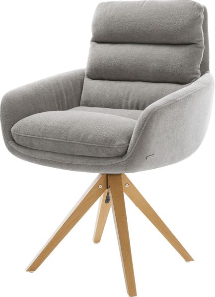 DELIFE Polsterstuhl Abelia-Flex, mit Armlehnen Holzgestell günstig online kaufen