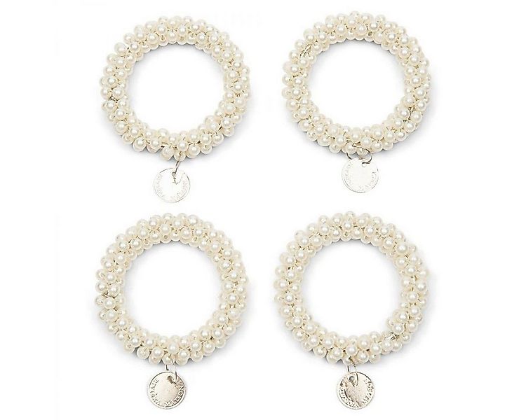 Rivièra Maison Weihnachtsbaumkugel Serviettenring Classic Pearl (4er-Set) günstig online kaufen