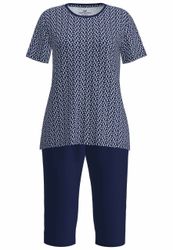 GÖTZBURG Capri-Pyjama "Galway" 2 Stk. tlg., Kurzarm, 3/4 lange Hose, Rundha günstig online kaufen