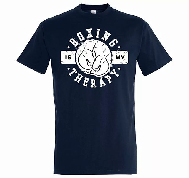 Youth Designz T-Shirt Boxen Is My Therapie Herren Shirt mit trendigem Front günstig online kaufen