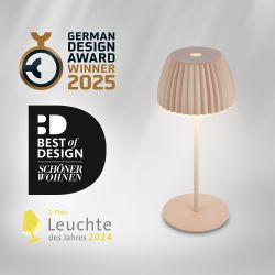 Briloner Leuchten LED Tischleuchte Riffle Tischlampe günstig online kaufen