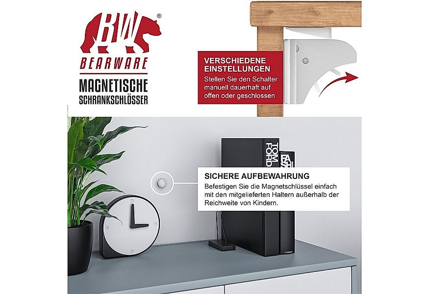 BEARWARE Kindersicherung Babysicherung Schrankschloss, Schranksicherung mag günstig online kaufen