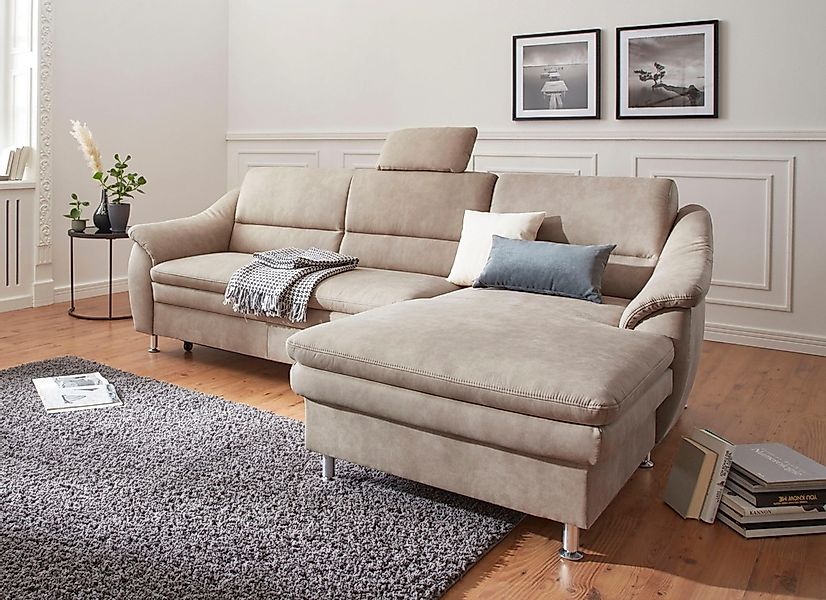sit&more Ecksofa "Cardoso L-Form", mit Federkern, wahlweise mit Bettfunktio günstig online kaufen