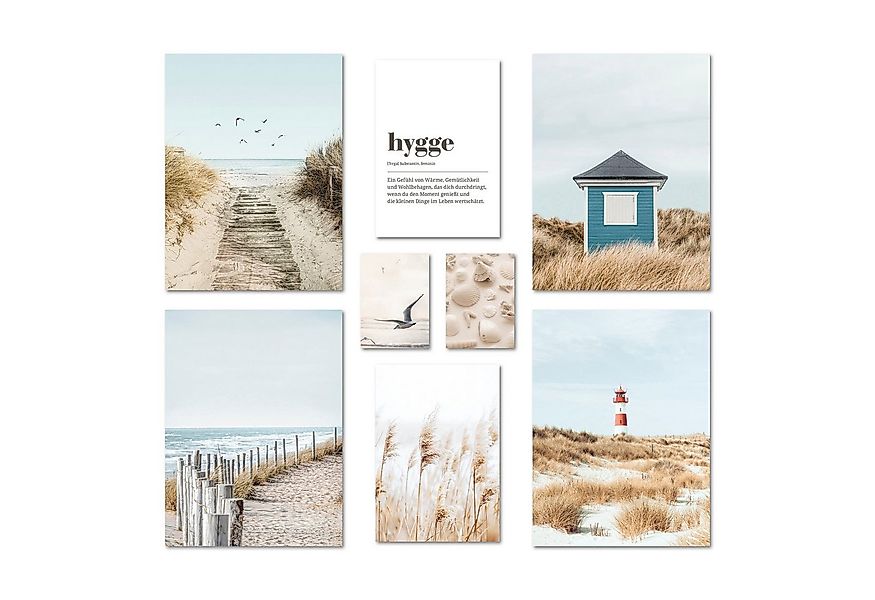 ARTFAVES Bilder-Collage Poster Set - NORDIC DREAMS - Deko Wandbilder meer, günstig online kaufen