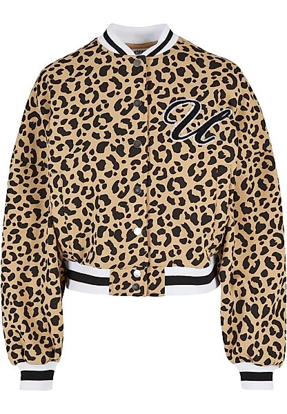 URBAN CLASSICS Sweatjacke "Damen Ladies AOP Oversized College Sweat Jacket" günstig online kaufen