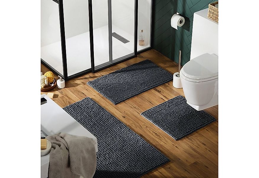 REDBEST Badematte WC-Vorlage "Arlington", Höhe 20 mm, eckig, Uni günstig online kaufen